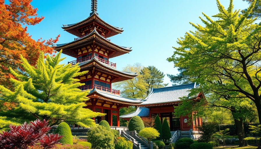 Pagoda in Japanese Tea Garden during free admission hour