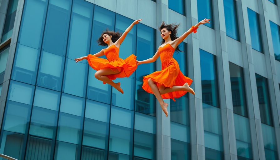 Dynamic dancers performing on a building facade in San Francisco, showcasing fun things to do in the city this week.