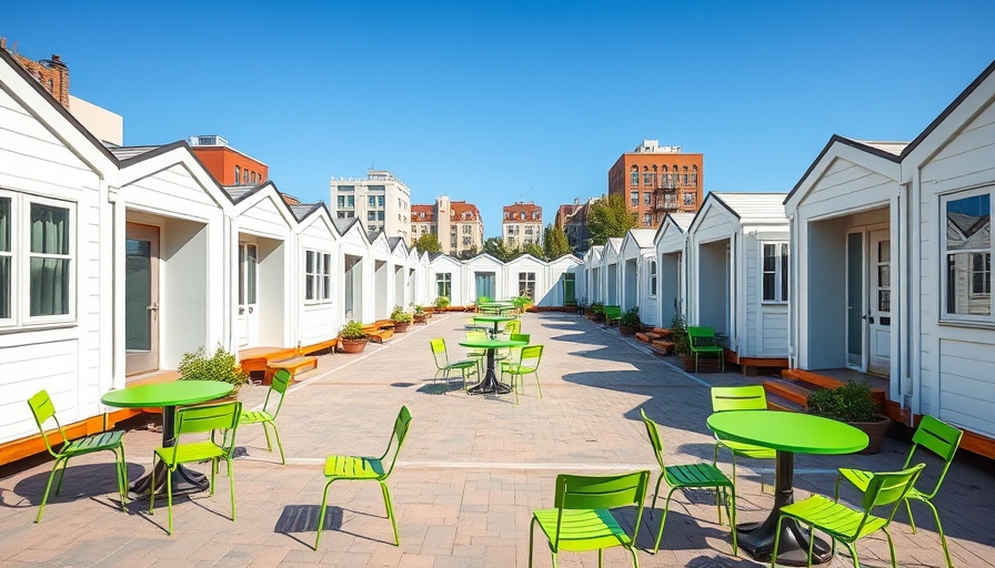Relocation of Tiny Homes in San Francisco community courtyard.