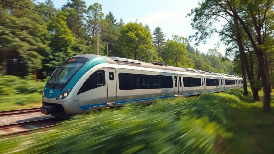 Modern BART train traveling through greenery, BART shooting arrest