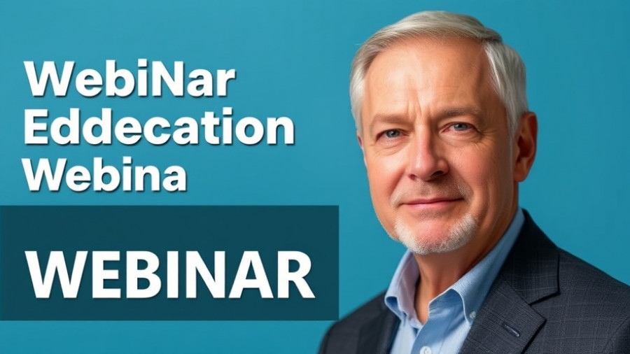 Webinar announcement for ITIL 4 Foundation Exam Preparation, featuring professional man.