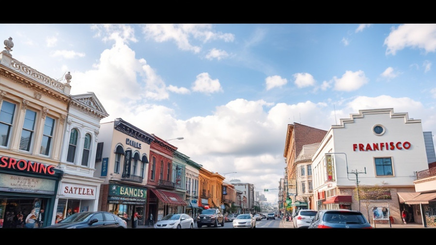 Urban street view in San Francisco with cars and buildings, daytime.