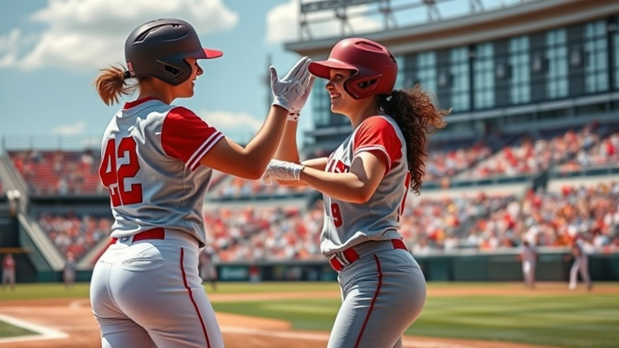 Women’s Professional Baseball League San Francisco action shot during game.