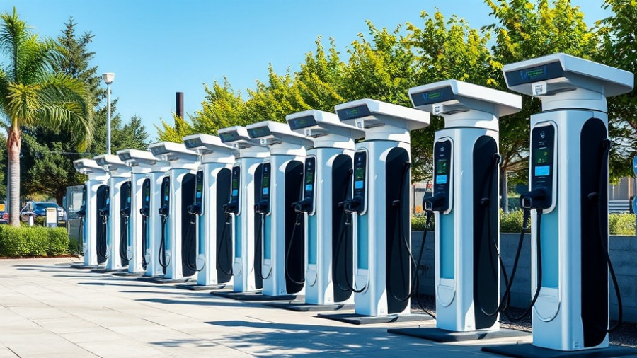 Electric vehicle charging stations reflecting California climate policies