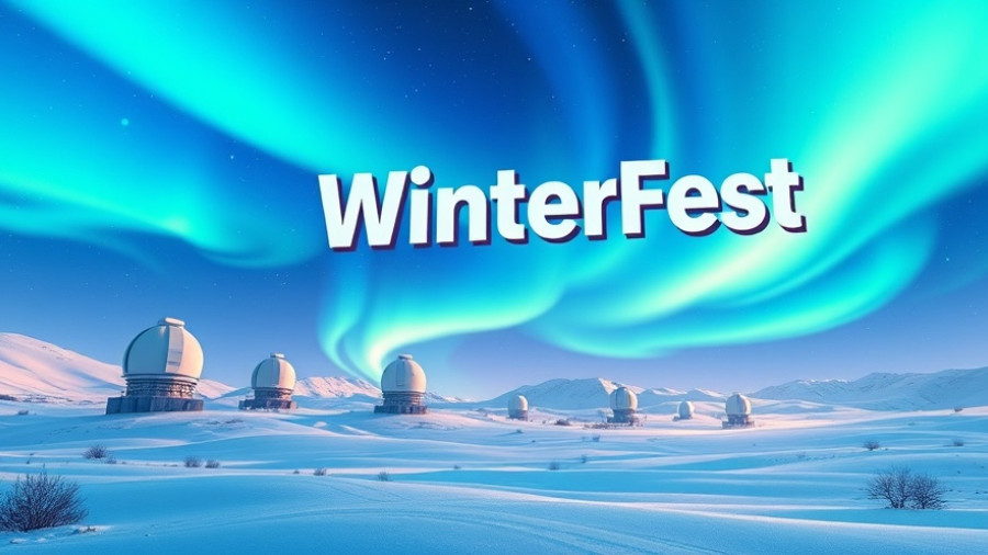 WinterFest 2025 Science Talks with observatories under aurora.
