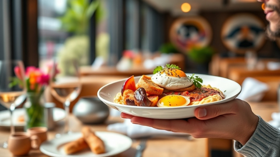 Culinary Experience at Quattro Restaurant with a vibrant brunch dish.