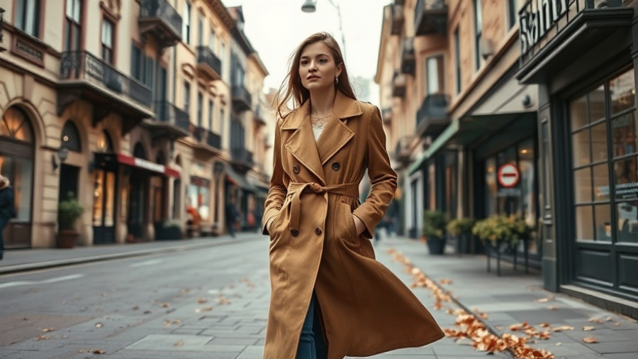 Stylish fall fashion in Bay Area street scene.
