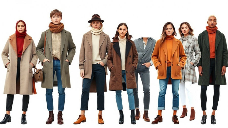 Singles' Day Sale stylish clothing collection on white background.