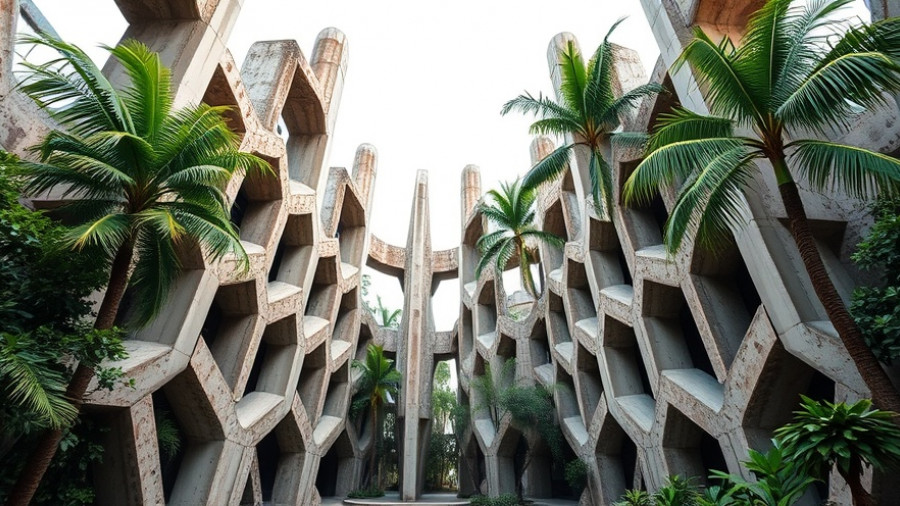 Vaillancourt Fountain sculpture with angular concrete tubes.