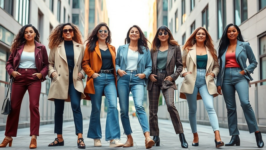 Stylish outfits illustrate how sizes are just a guide to fashion fit.