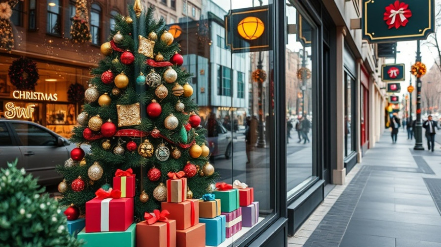 Macy's Holiday Windows in San Francisco showcasing festive decorations.