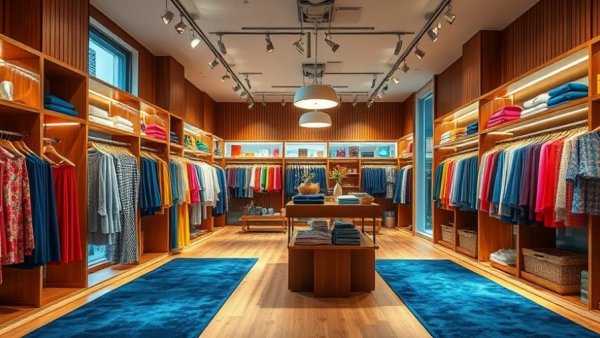 Bay Area holiday markets vibrant boutique interior with colorful displays.