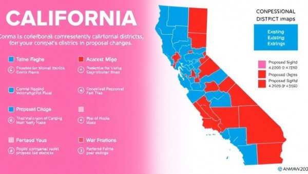 California congressional districts map on Prop 50 election results.