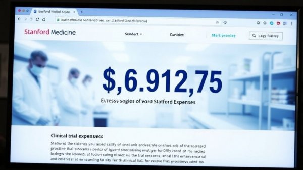 Stanford Medicine webpage and cost of $6,912.75 for COVID clinical trial.