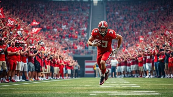 49ers team spirit captured in action on the football field.