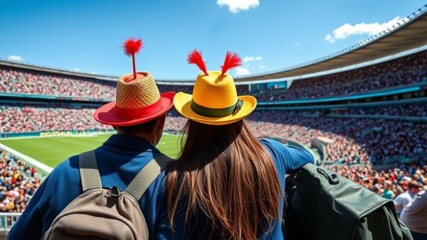 Fans enjoying a stadium game, enhancing digital fan experience.