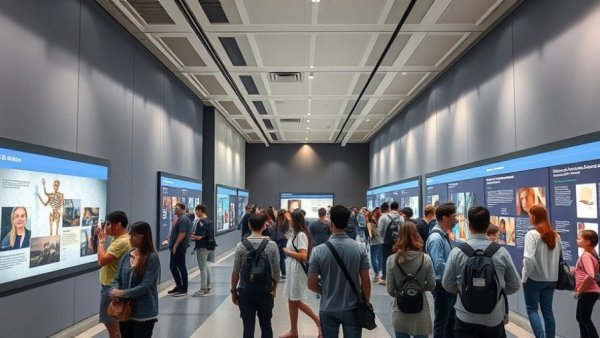 Visitors at SF’s GLBT History Museum exploring exhibits.