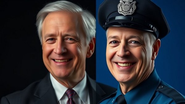 San Mateo County Sheriff Candidates in professional portraits.