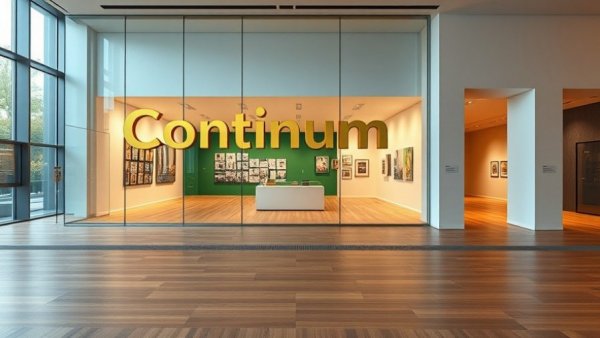 MoAD's Continuum exhibition entrance with modern design.