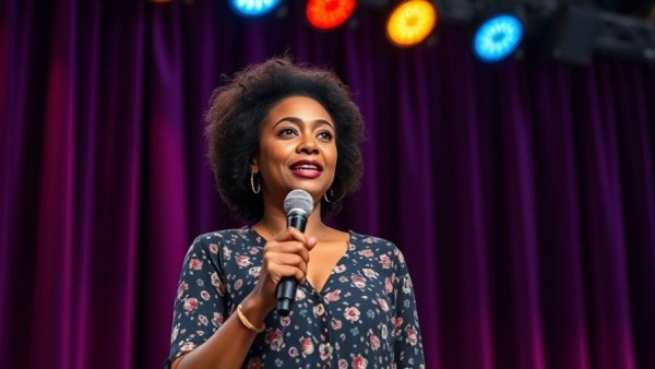 Comedian performing at Safe Words Comedy Show San Francisco.