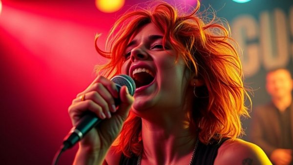 Performer singing at 2025 Rock & Roll Hall of Fame Induction Ceremony.