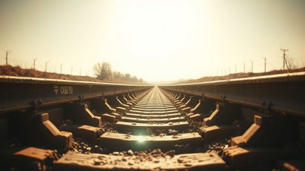 Railroad tracks converging exemplifying trolley problem in autonomous vehicles context.