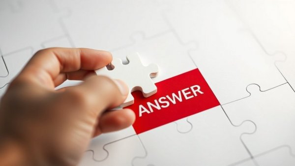 Puzzle piece labeled 'QUESTION' fitting into 'ANSWER', symbolizing API testing.