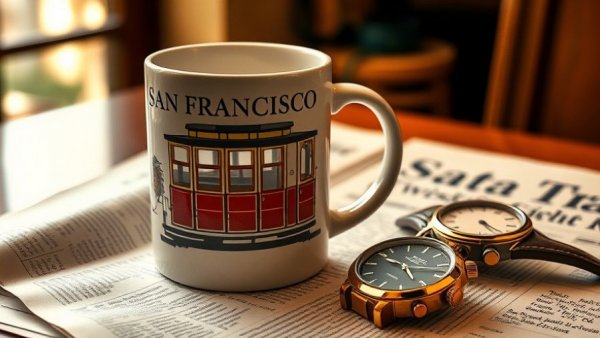 San Francisco mug on a newspaper emphasizing Bay Area public transit safety.