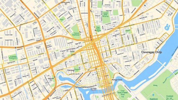 Street map of Oakland highlighting roads and landmarks, related to Streetsblog San Francisco Future Plans.