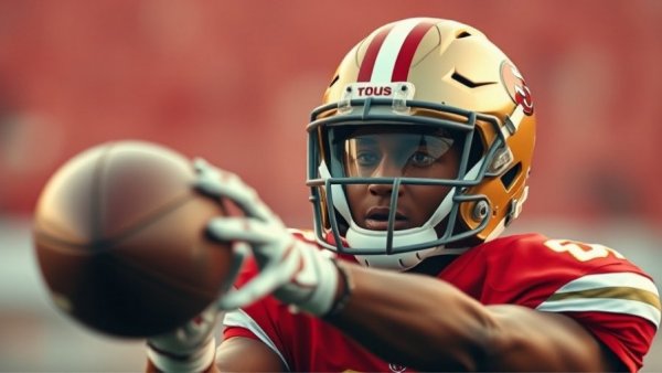 49ers injury report: football player catching ball, week 12.