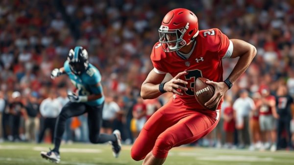 49ers player running with ball during Week 12 game vs. Panthers.