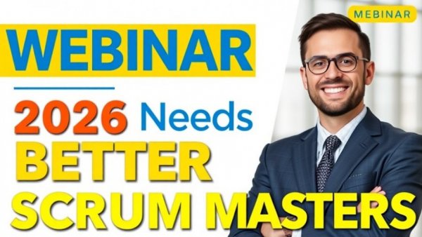 Webinar ad: Transition from Team Player to Scrum Master.