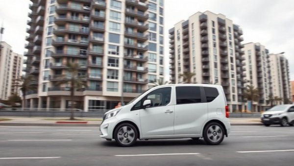 Waymo vehicle on urban street complying with speed limits.