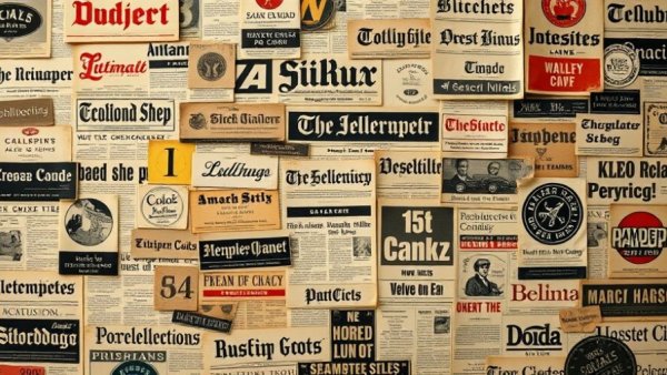 Collage of vintage newspaper headlines, Bay Area Transportation Updates context inspired.