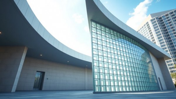 Modern jail building with glass block wall, related to SF Jail Strip Search Allegations.