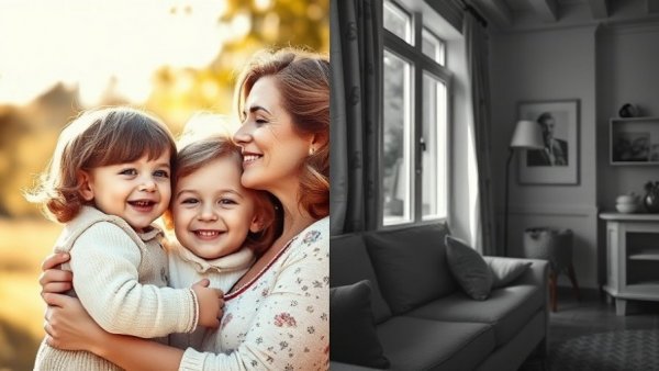 Vintage family photo with mother and child, highlighting bond, related to arrest in 1982 murder case.