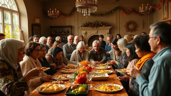 Thanksgiving in the Bay Area celebration with community gathering.