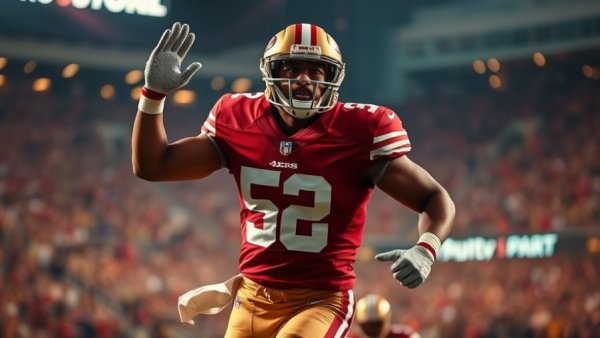 Ji'Ayir Brown NFC Defensive Player of the Week celebrates on field.