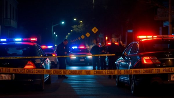Police respond to nighttime gun violence scene in San Francisco.