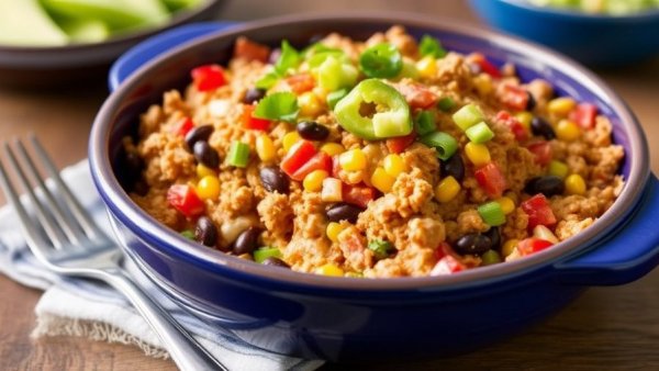 Turkey and Black Bean Taco Casserole
