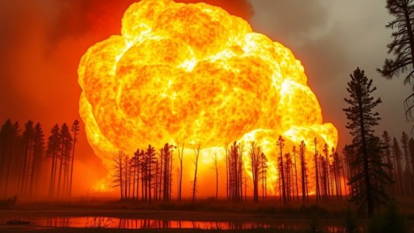 Fiery explosion near forest, Trump U.S. DOT loosening safety rules.