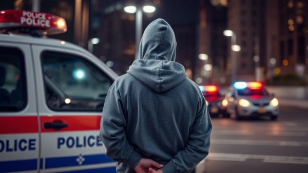 Arrest at Valley Fair Mall with police vehicle in San Jose.