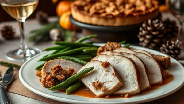 Holiday meal at Bay Area restaurant open on Christmas with festive decor.