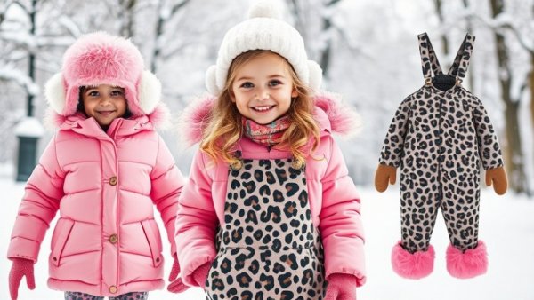 Winter layers for fashion: cozy clothing collage featuring a puffer coat.