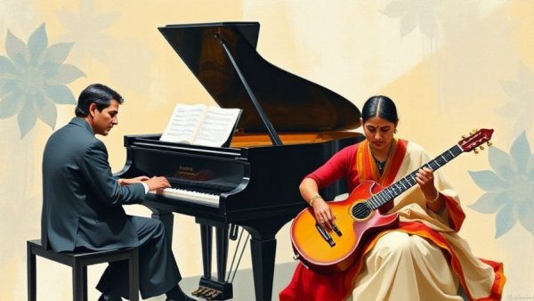 Piano Meets Raga in a Collaboration of Master Musicians