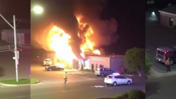 Shocking video shows massive Hayward building explosion after gas line rupture; 6 injured