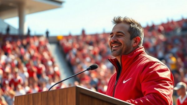 Brent Jones Hall of Fame Induction ceremony at stadium.