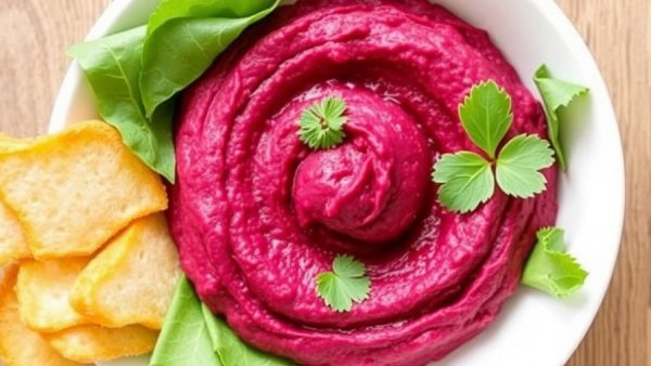 Red Lentil-Beet Hummus