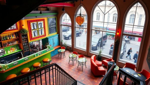 SF's First Permanent Pop-Up Bar with colorful furniture and vibrant decor.