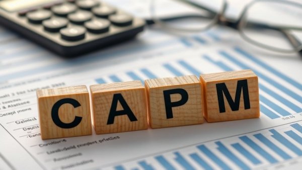 CAPM Certification Requirements: Wooden blocks on financial paper with calculator.